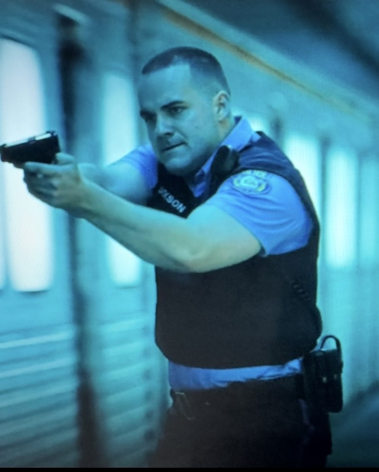 Ben Lindgren in a police officer role