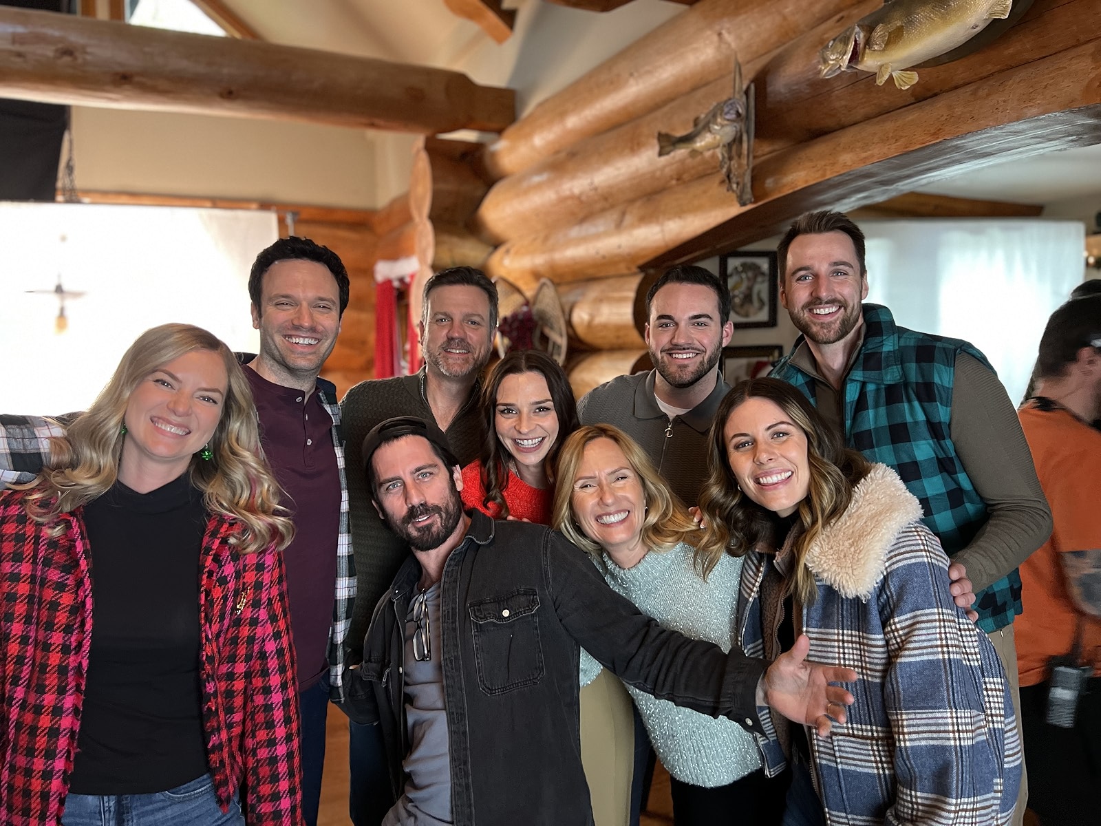 Ben Lindgren with fellow cast and crew
